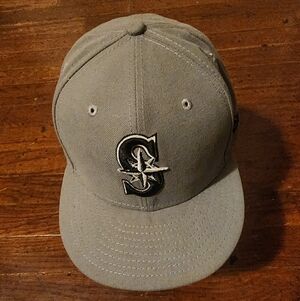 Seattle Mariners Mens Sz 7 1/2 Fitted Hat